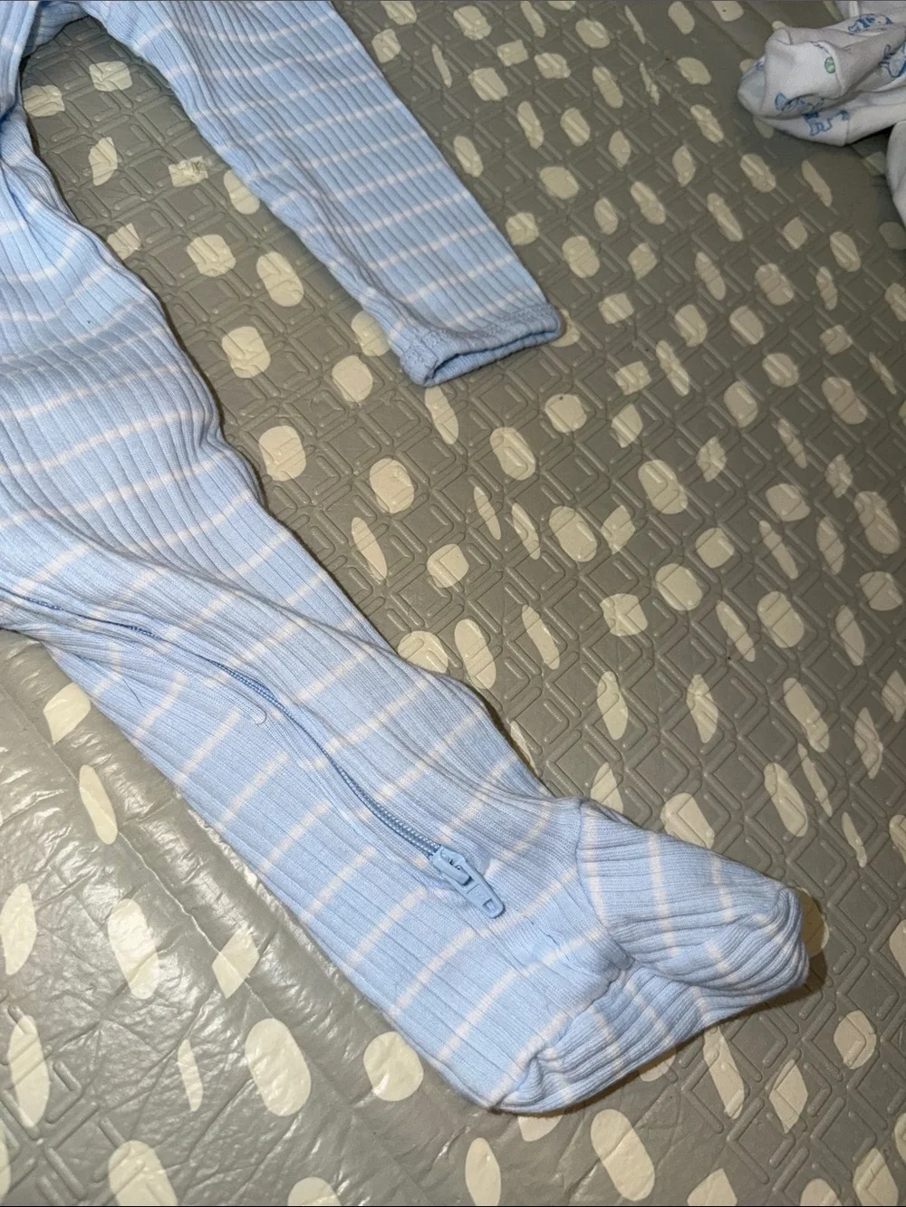 Little Me Light Blue Puppy-Print Two Pack One Piece Sleeper Footie Pajamas